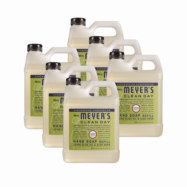 Mrs. Meyers Clean Day 33 oz Personal Soaps Bottle, 6 PK 651327 - main